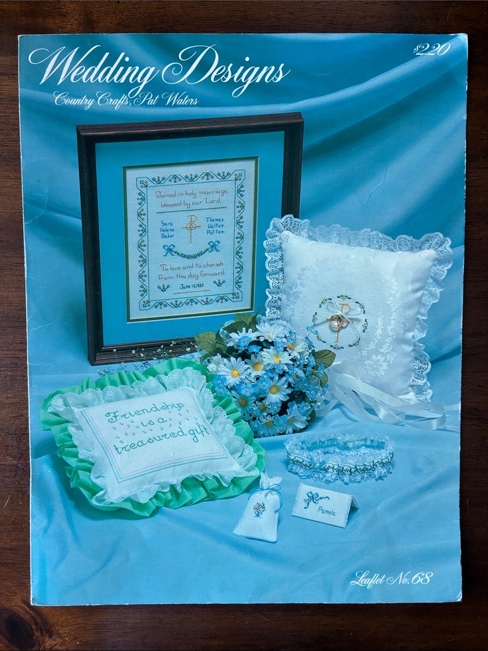 “Wedding Designs” Cross-Stitch Pattern Leaflet — Country Crafts, Pat Waters